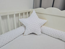 Load image into Gallery viewer, Decorative pillow star golden brown and the other side white