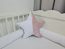 Load image into Gallery viewer, Decorative pillow star with three shades of minky fabric