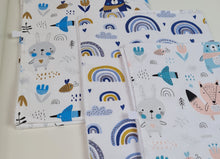Load image into Gallery viewer, Set of care towels 3 pcs. with beasts and rainbows, size 50x70