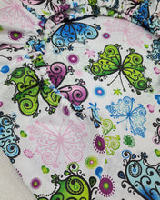 Load image into Gallery viewer, Stroller cover cotton with elastic with bright butterflies