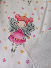 Load image into Gallery viewer, Mudy waterproof nursing pad for children. Bedspread with fairy pattern.