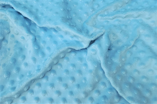 Minky plīšs gaiši zils vienkrāsains 80x100cm 5.60EUR gabals