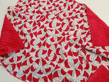 Load image into Gallery viewer, Minky blanket with Christmas pattern