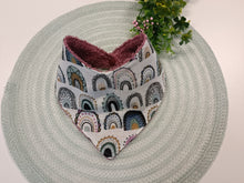 Load image into Gallery viewer, Lace - bib terry plum with rainbows