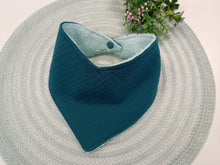 Load image into Gallery viewer, Lacīte – terry towel mint with blue green