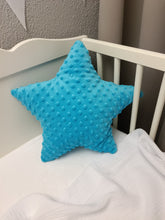 Load image into Gallery viewer, Decorative pillow Star plain in blue tone