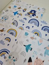 Load image into Gallery viewer, Set of care towels 3 pcs. with beasts and rainbows, size 50x70
