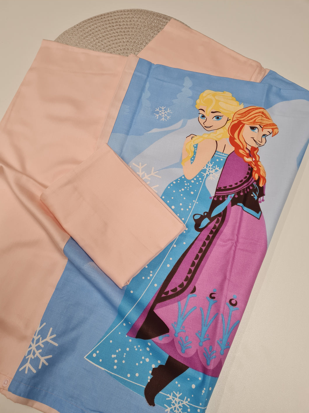 Christmas gift set pillowcase 40x60cm, cover 100x140cm with Frozen Anna and Elsa