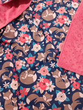 Load image into Gallery viewer, Minky blanket, pink with foxes
