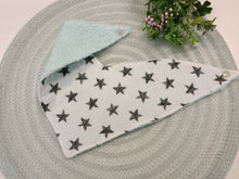 Load image into Gallery viewer, Lace - terry mint apron with stars
