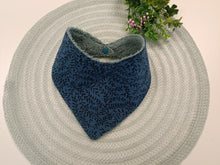 Load image into Gallery viewer, Lace - blue terry cloth apron with twigs
