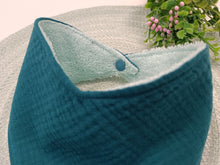 Load image into Gallery viewer, Lacīte – terry towel mint with blue green
