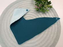 Load image into Gallery viewer, Lacīte – terry towel mint with blue green
