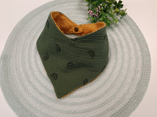 Load image into Gallery viewer, Lace - green and yellow terrycloth apron
