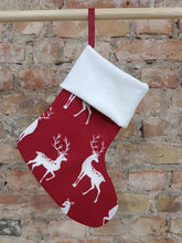 Load image into Gallery viewer, Cotton Christmas stocking
