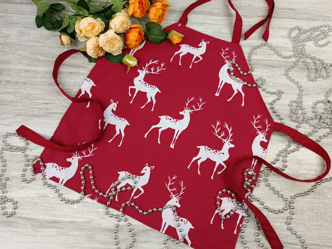 Apron with Christmas pattern