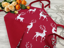 Load image into Gallery viewer, Apron with Christmas pattern
