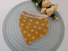 Load image into Gallery viewer, Lace - yellow terry cloth apron with stars
