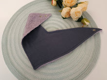 Load image into Gallery viewer, Lacyte - apron terry purple with dark gray
